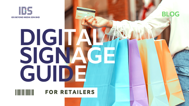 blog banner for article 'digital signage guide for retailers'